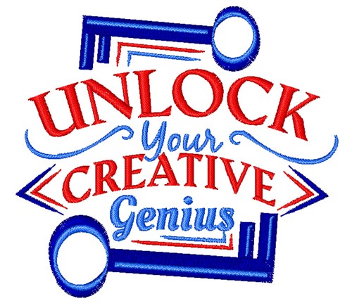 Creative Genius Machine Embroidery Design