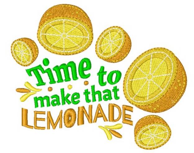Picture of Make Lemonade Machine Embroidery Design