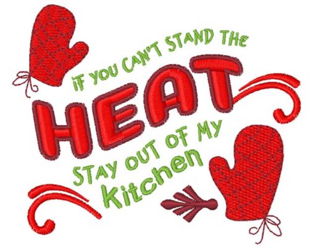 Picture of Cant Stand Heat Machine Embroidery Design