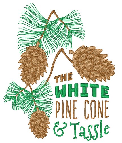 Pine Cone & Tassle Machine Embroidery Design