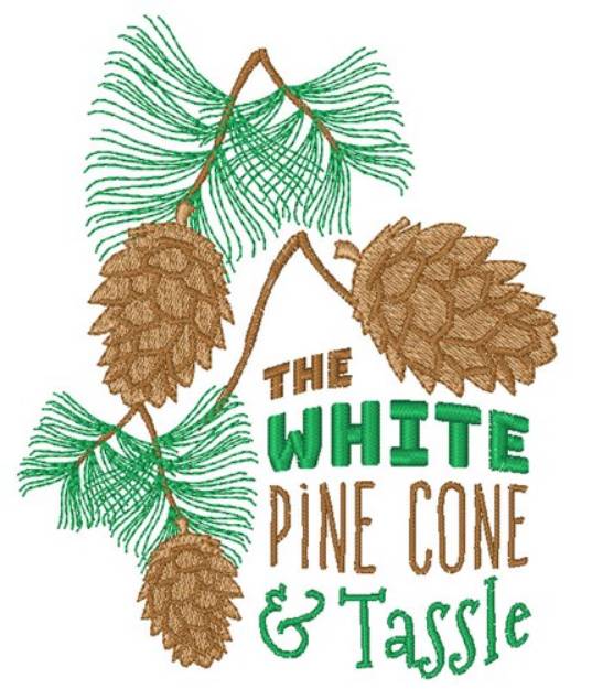 Picture of Pine Cone & Tassle Machine Embroidery Design