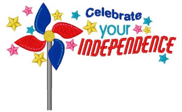 Picture of Celebrate Independence Machine Embroidery Design