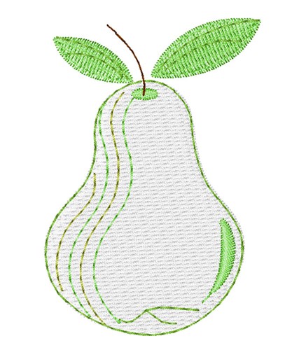 Ripple Pear Machine Embroidery Design