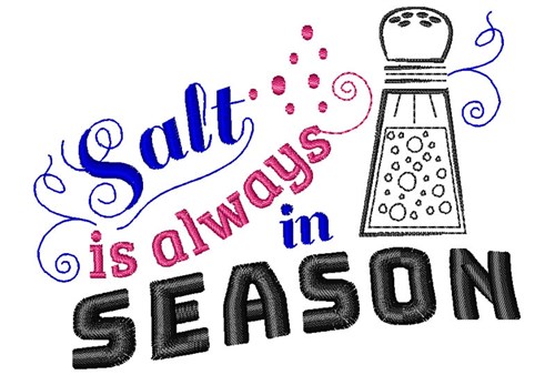 Salt In Season Machine Embroidery Design