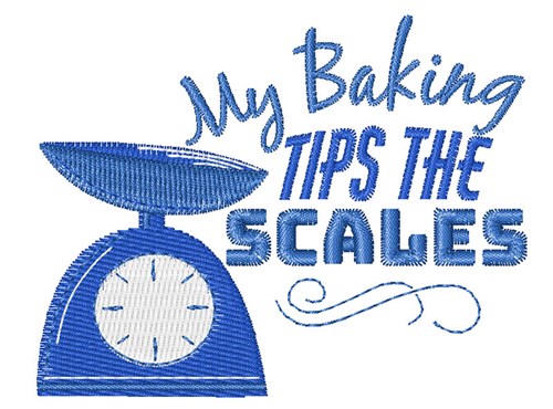 Tips The Scales Machine Embroidery Design