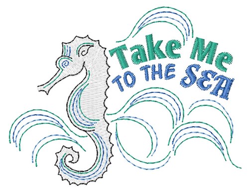 To The Sea Machine Embroidery Design