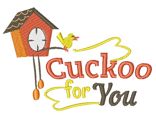 Cuckoo For You Machine Embroidery Design