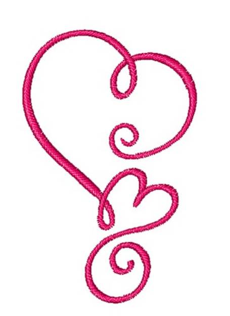 Picture of Valentine Hearts Machine Embroidery Design