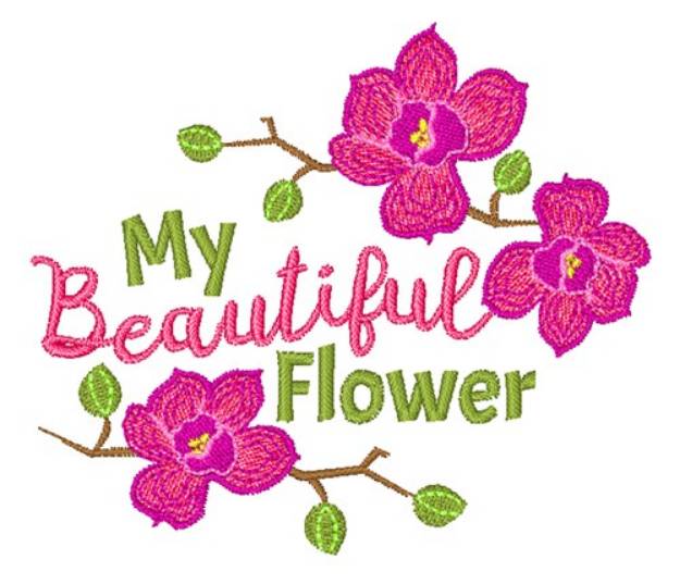 Picture of Beautiful Flower Machine Embroidery Design