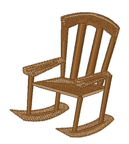Rocking Chair Machine Embroidery Design