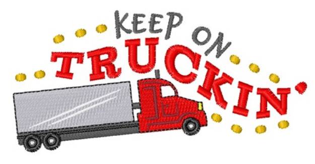 Picture of Keep On Truckin Machine Embroidery Design