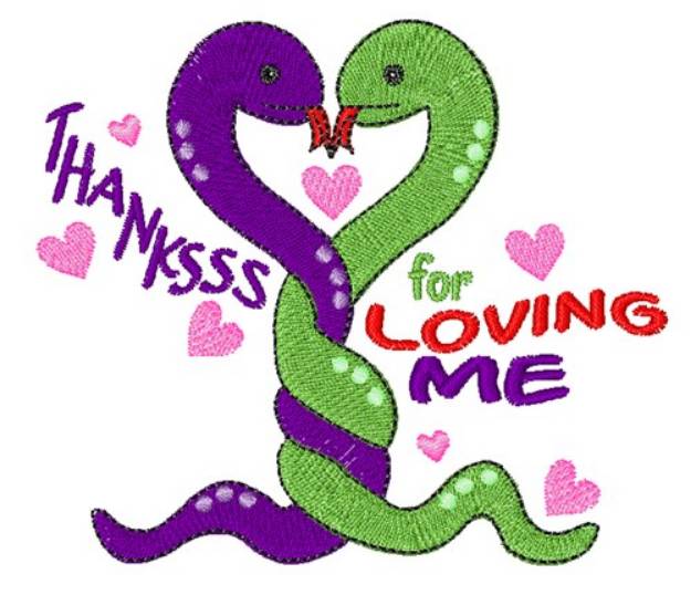 Picture of Thanks For Loving Me Machine Embroidery Design