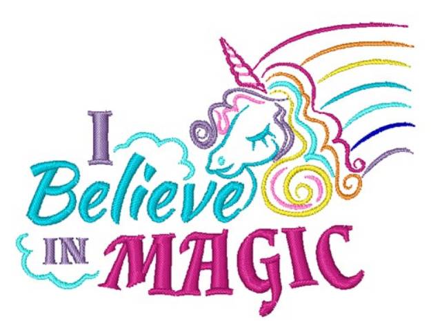Picture of Believe In Magic Machine Embroidery Design