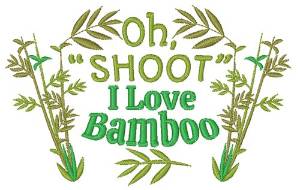 Picture of I Love Bamboo Machine Embroidery Design