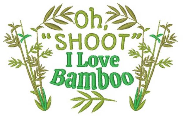 Picture of I Love Bamboo Machine Embroidery Design