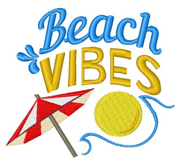 Picture of Beach Vibes Machine Embroidery Design