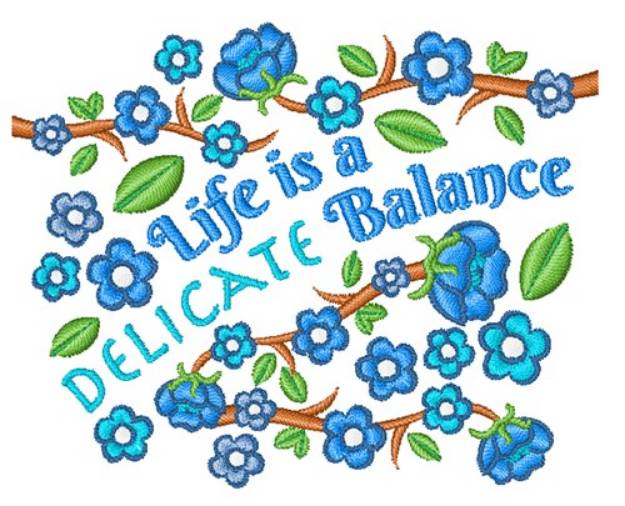 Picture of Delicate Balance Machine Embroidery Design