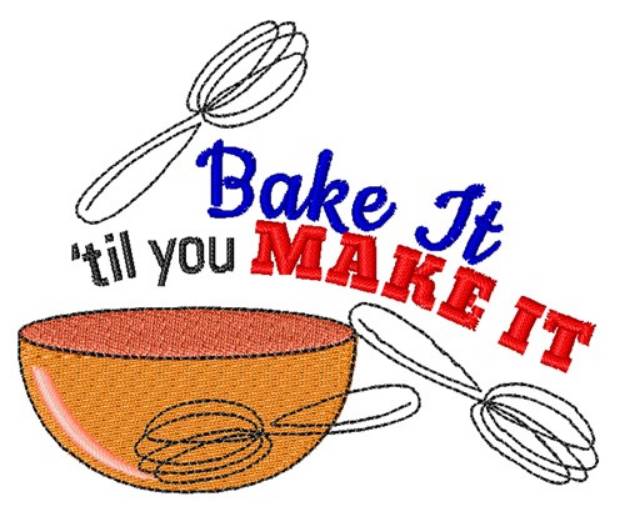 Picture of Bake It Machine Embroidery Design