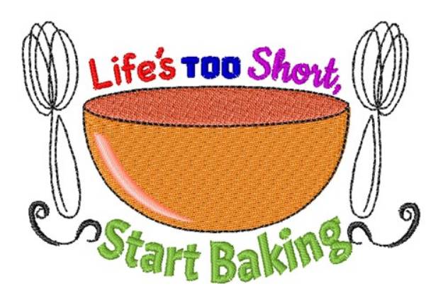 Picture of Start Baking Machine Embroidery Design