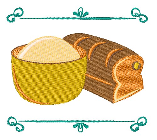 Bake Bread Machine Embroidery Design