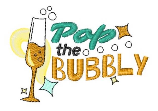 Picture of Pop The Bubbly Machine Embroidery Design