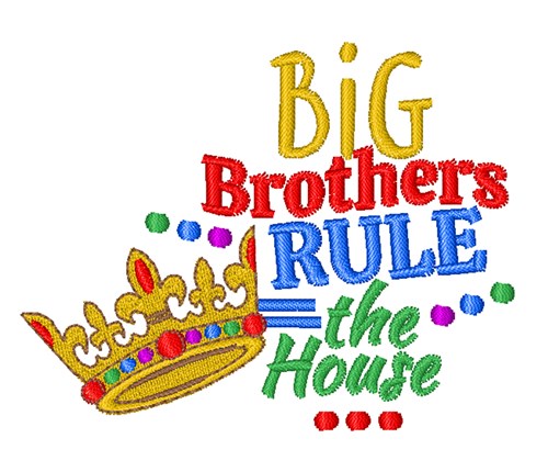 Rule The House Machine Embroidery Design