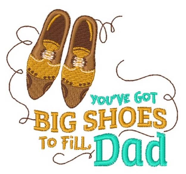 Picture of Big Shoes To Fill Machine Embroidery Design