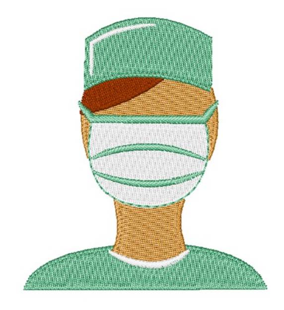Picture of Doctor In Mask Machine Embroidery Design