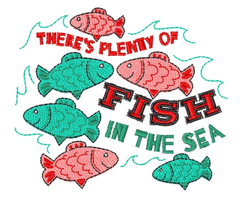 Plenty Of Fish Machine Embroidery Design