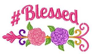 Picture of #Blessed Machine Embroidery Design
