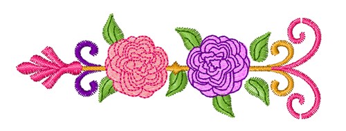 Floral Arrow Machine Embroidery Design