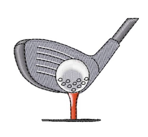 Picture of Golf Club & Ball Machine Embroidery Design