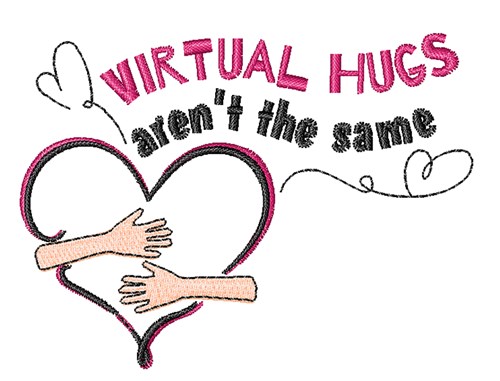 Virtual Hugs Machine Embroidery Design