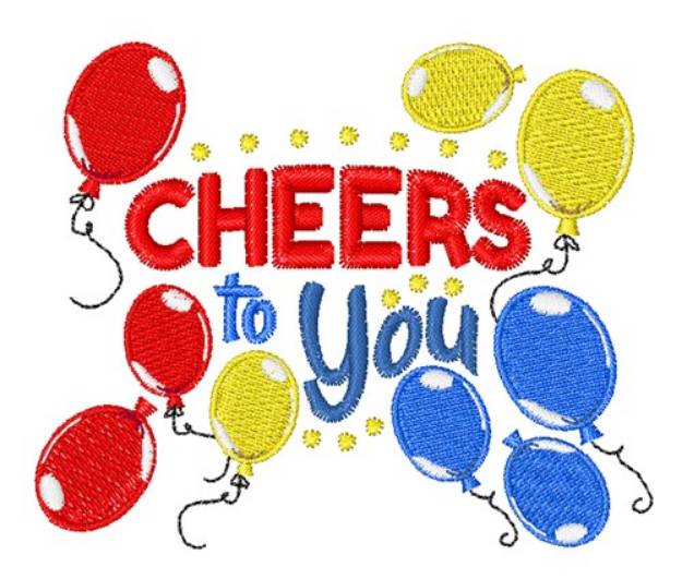 Picture of Cheers To You Machine Embroidery Design