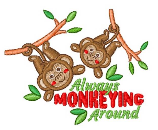 Picture of Monkeying Around Machine Embroidery Design