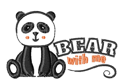 Bear With Me Machine Embroidery Design