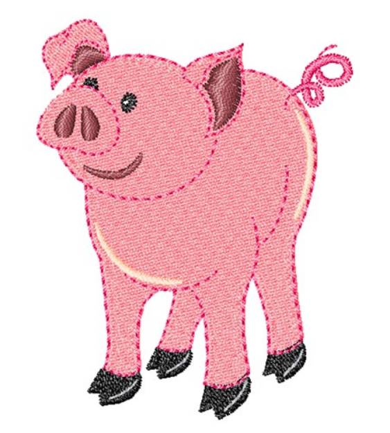 Picture of Piggy Machine Embroidery Design