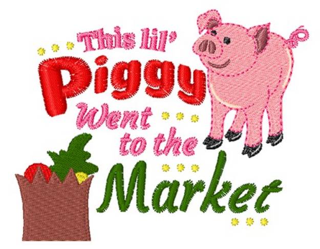 Picture of Piggy Went To Market Machine Embroidery Design