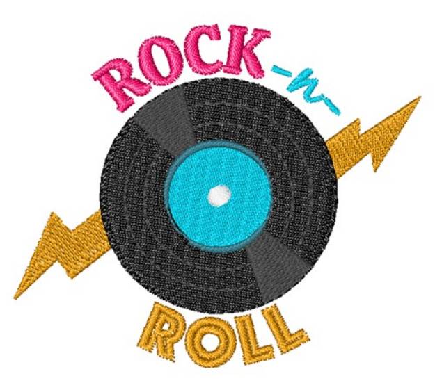 Picture of Rock-N-Roll Machine Embroidery Design