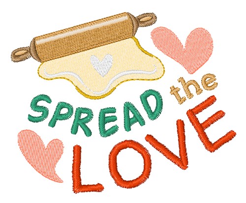 Spread The Love Machine Embroidery Design
