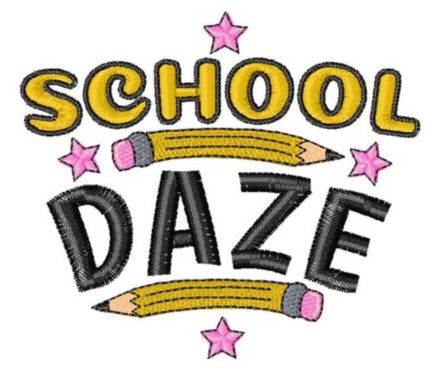 Picture of School Daze Machine Embroidery Design