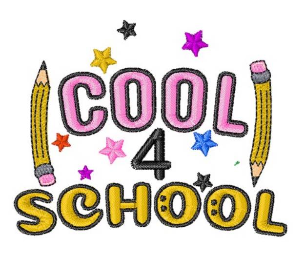 Picture of 2 Cool 4 School Machine Embroidery Design