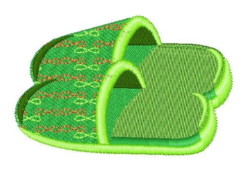 Slipper Shoe Machine Embroidery Design