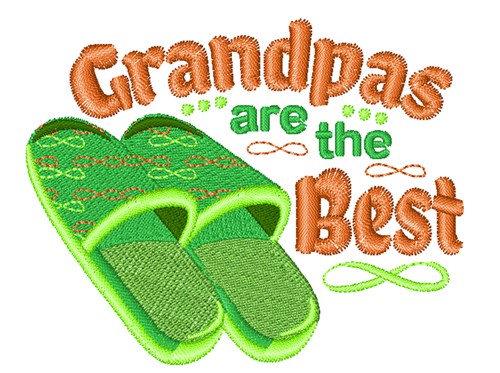 Fathers Day To Grandfather Machine Embroidery Design