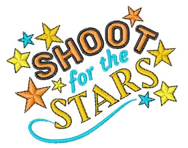 Picture of Shoot For Stars Machine Embroidery Design