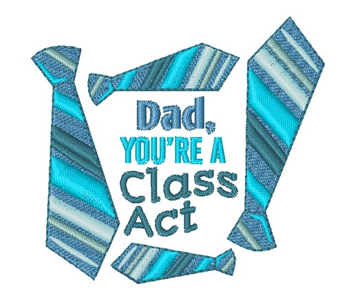 A Class Act Machine Embroidery Design