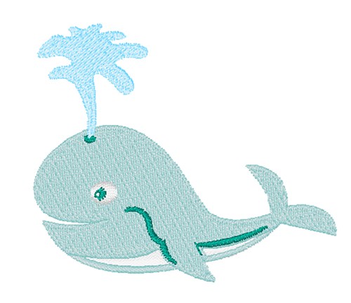Whale Machine Embroidery Design