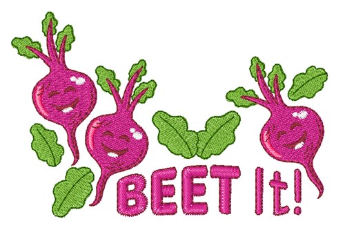 Beet It Machine Embroidery Design
