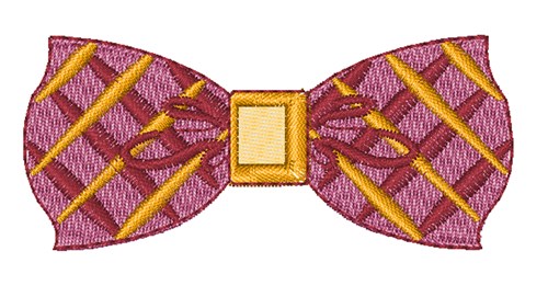 Bow Tie Machine Embroidery Design