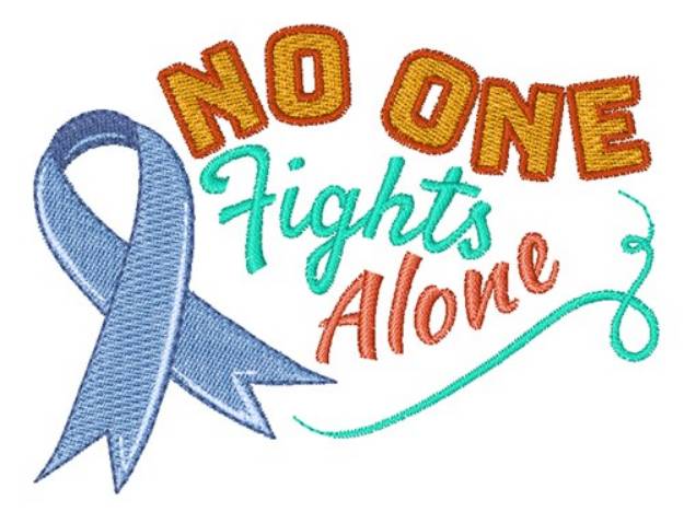 Picture of No One Fights Alone Machine Embroidery Design